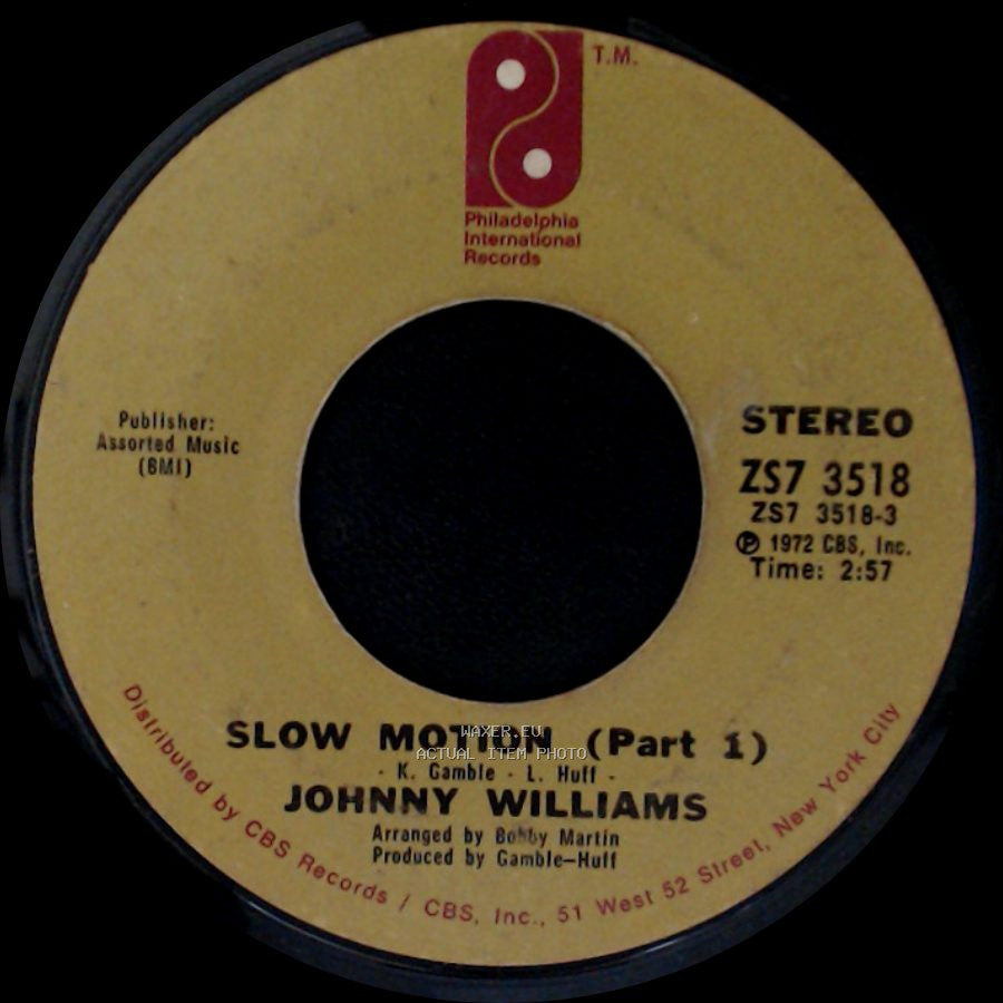 Johnny Williams - Slow Motion (Part 1) / Shall We Gather By The Water side A