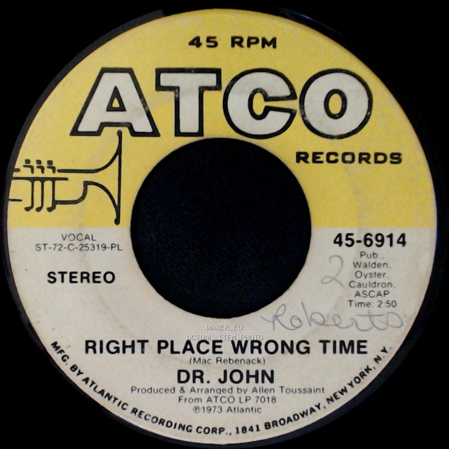 Dr. John - I Been Hoodood / Right Place Wrong Time side B