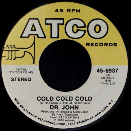 Dr. John - Cold Cold Cold / Such A Night side A