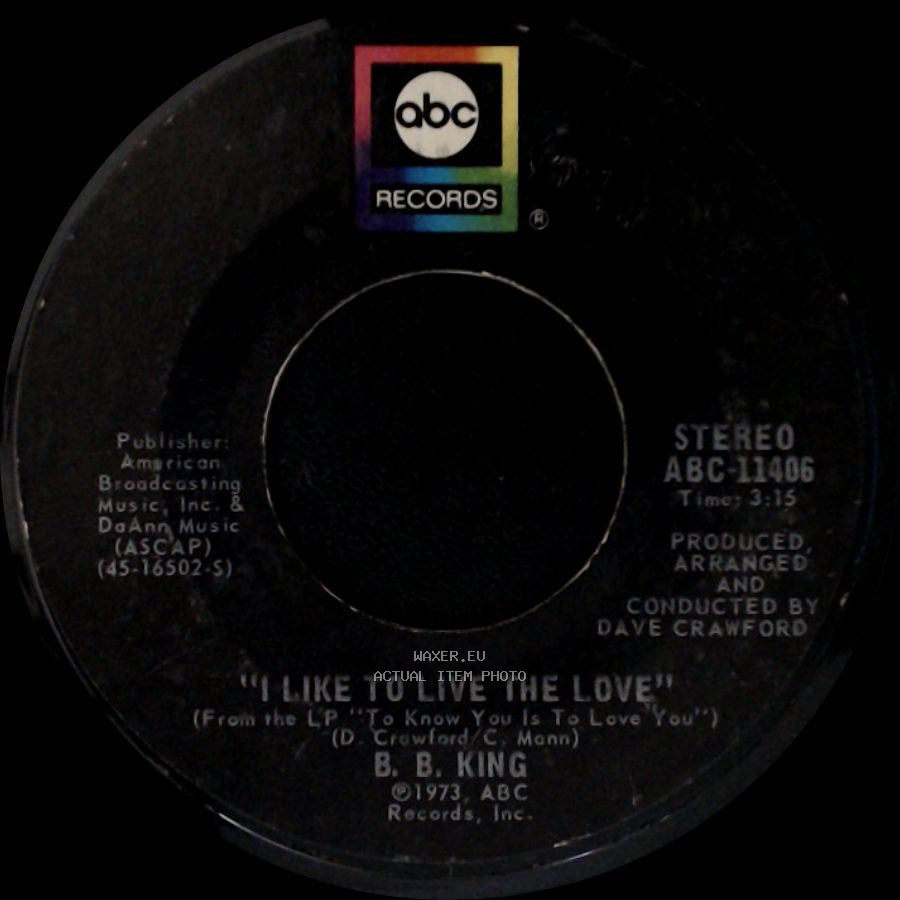 B. B. King - I Like To Live The Love / Love side A