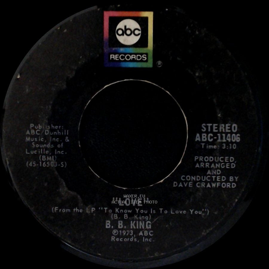 B. B. King - I Like To Live The Love / Love side B
