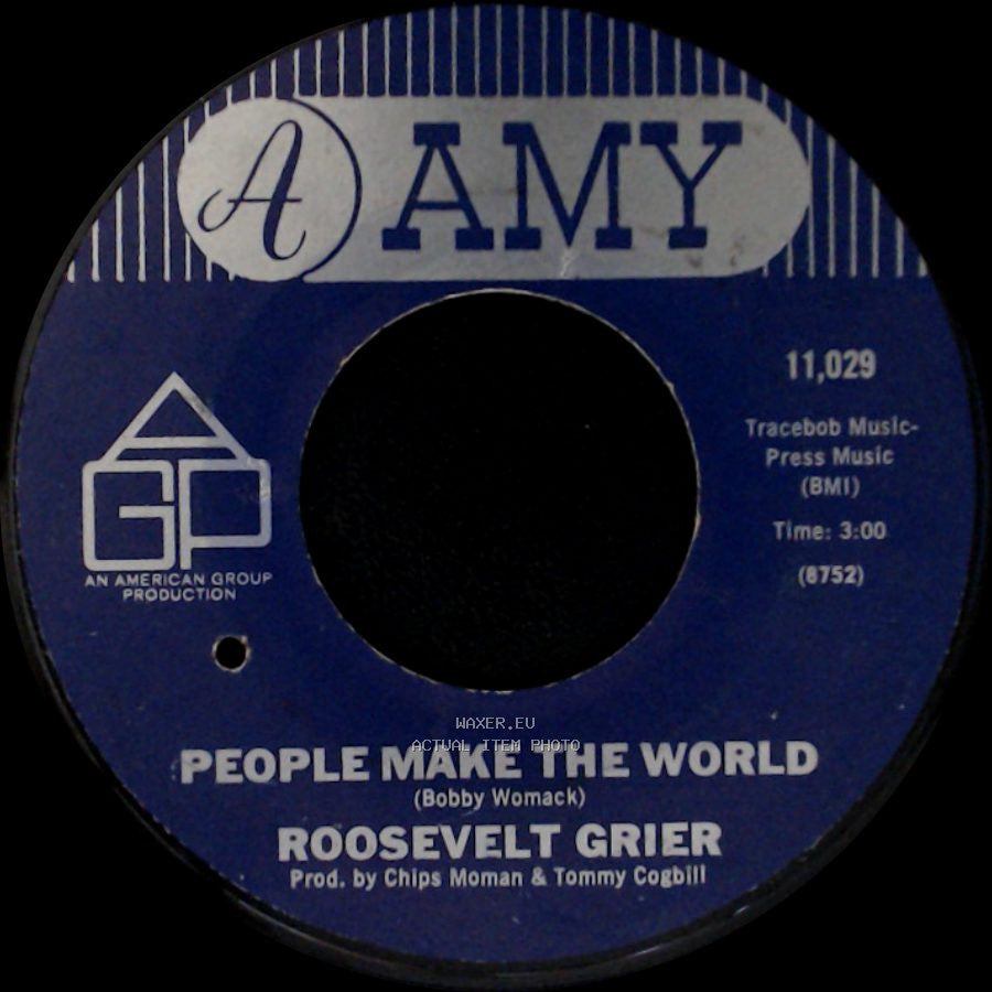 Roosevelt Grier - People Make The World / Hard To Forget side A