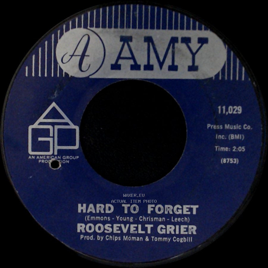 Roosevelt Grier - People Make The World / Hard To Forget side B