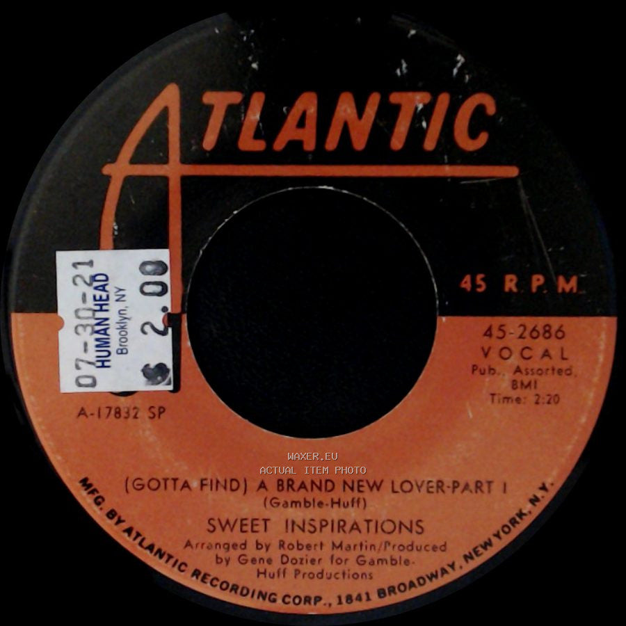Sweet Inspirations - (Gotta Find) A Brand New Lover - Part 1 / (Gotta Find) A Brand New Lover - Part 2 side A