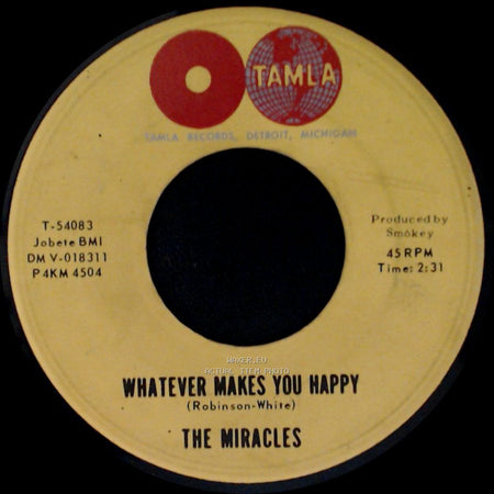 The Miracles - Mickey's Monkey / Whatever Makes You Happy side B