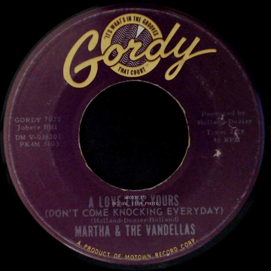 Martha & The Vandellas - Heat Wave / A Love Like Yours (Don't Come Knocking Everyday) side B