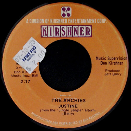 The Archies - Justine / Jingle Jangle side A
