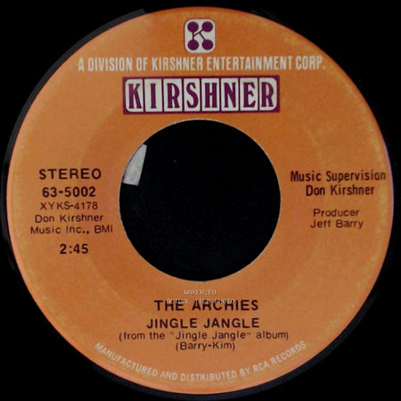 The Archies - Justine / Jingle Jangle side B