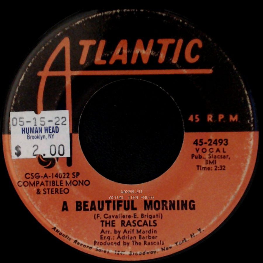 The Rascals - A Beautiful Morning / Rainy Day side A