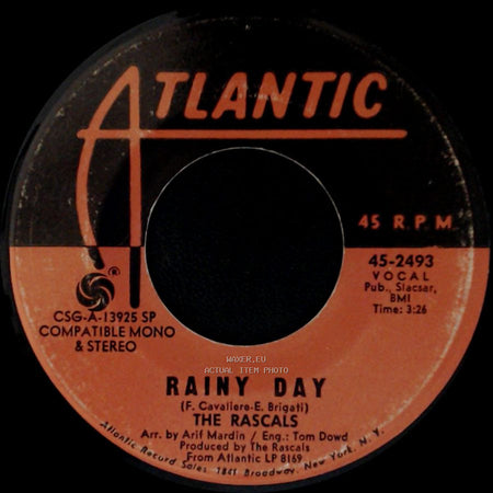 The Rascals - A Beautiful Morning / Rainy Day side B