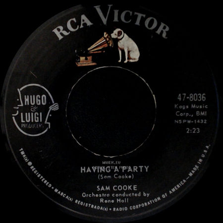 Sam Cooke - Having A Party / Bring It On Home To Me side A