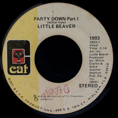 Little Beaver - Party Down-Part 2 / Party Down-Part I side B