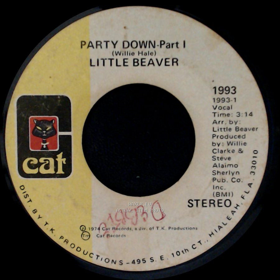 Little Beaver - Party Down-Part 2 / Party Down-Part I side B