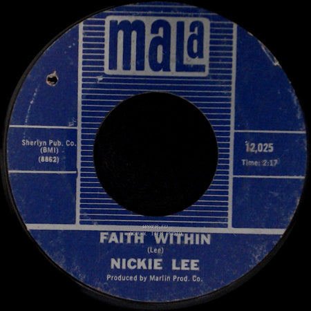 Nickie Lee - Faith Within / And Black Is Beautiful side A
