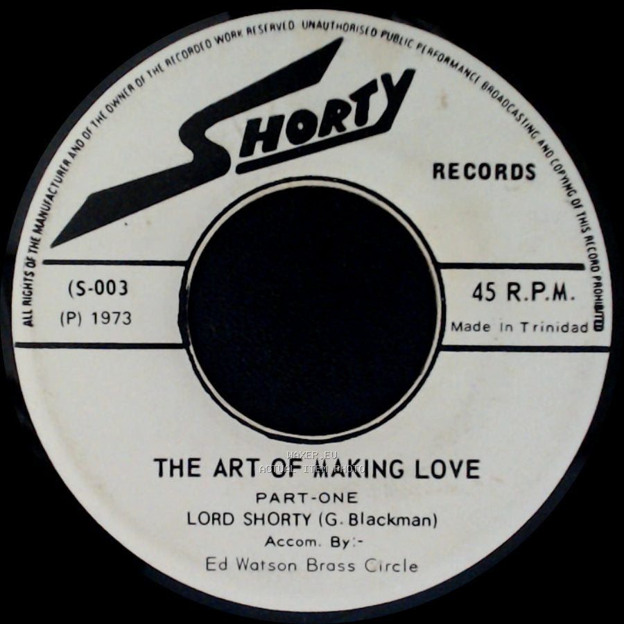 Lord Shorty - The Art Of Making Love Part-Two / The Art Of Making Love side B