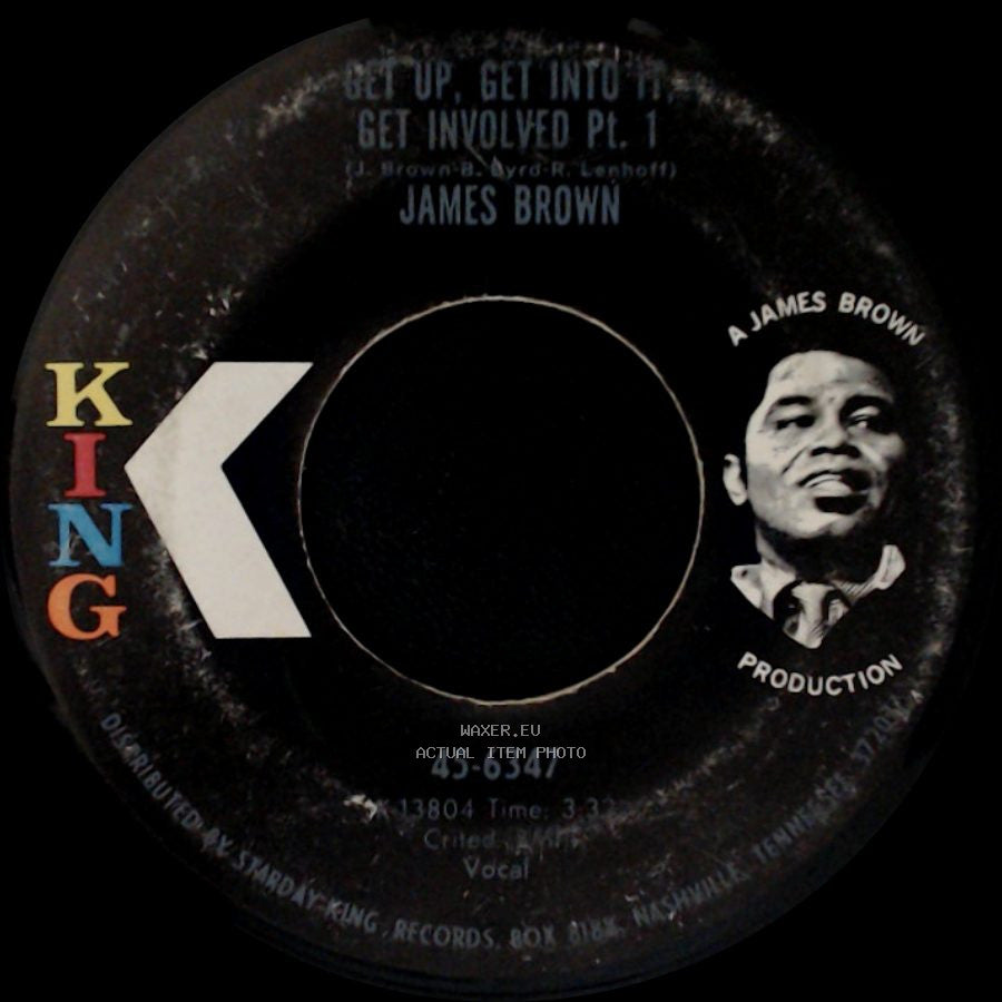 James Brown - Get Up, Get Into It, Get Involved Pt. 1 / Get Up, Get Into It, Get Involved Pt. 2 side A