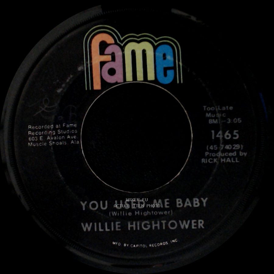 Willie Hightower - You Used Me Baby / Walk A Mile In My Shoes side A
