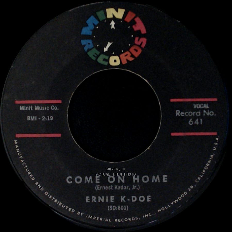 Ernie K. Doe - Popeye Joe / Come On Home side B