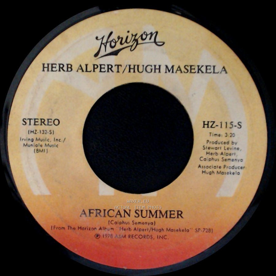 Herb Alpert/Hugh Masekela - African Summer / Skokiaan side A