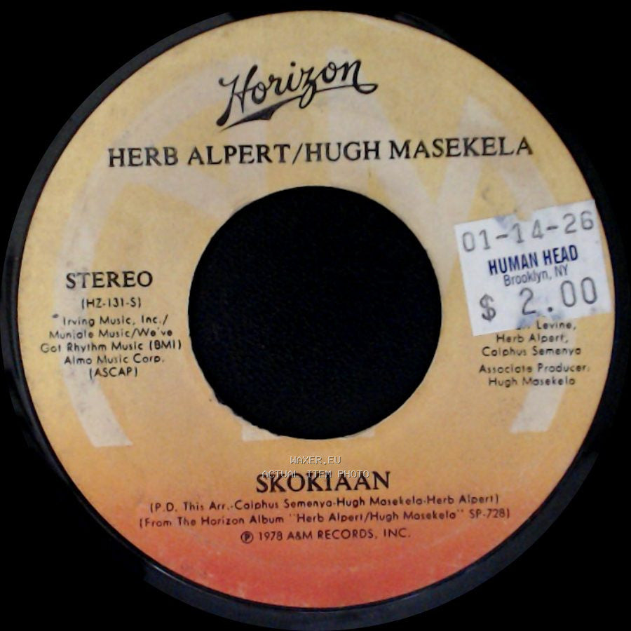 Herb Alpert/Hugh Masekela - African Summer / Skokiaan side B