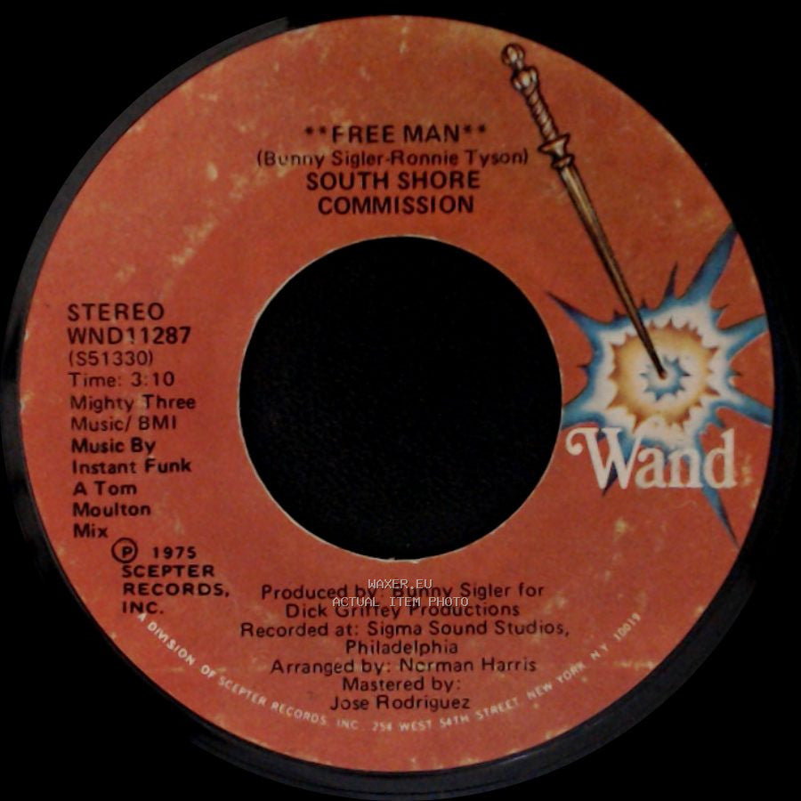 South Shore Commission - Free Man / Free Man "Disco Mix" side A