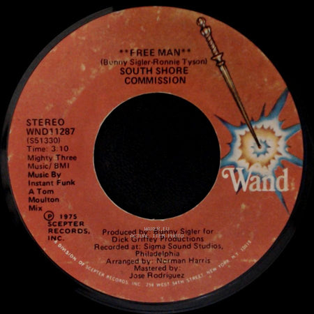 South Shore Commission - Free Man / Free Man "Disco Mix" side A
