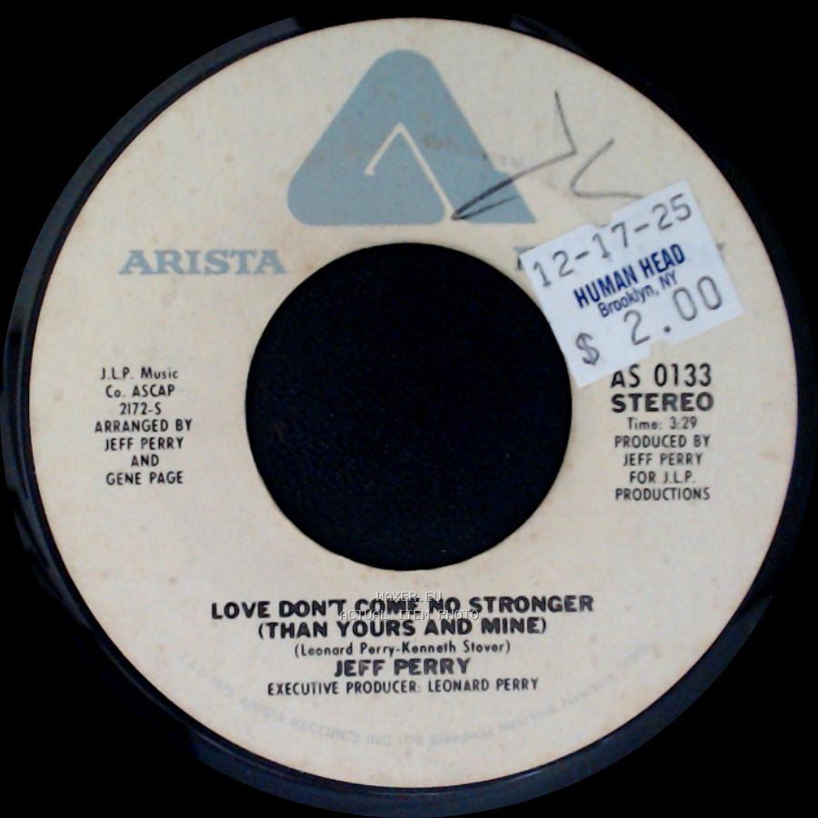 Jeff Perry - Love Don't Come No Stronger (Than Yours And Mine) / I've Got To See You Right Away side A