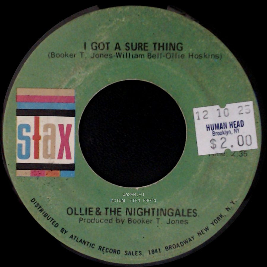 Ollie & The Nightingales - I Got A Sure Thing / Girl, You Have My Heart Singing side A