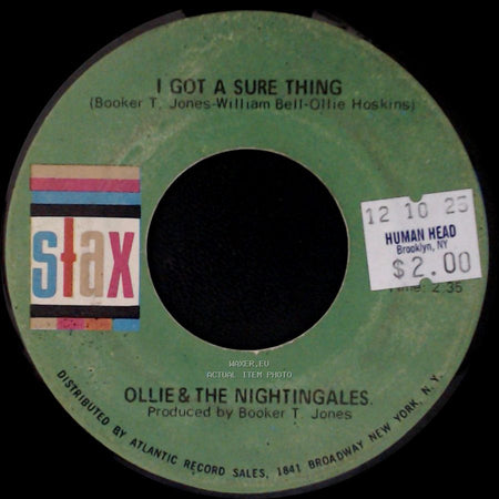 Ollie & The Nightingales - I Got A Sure Thing / Girl, You Have My Heart Singing side A