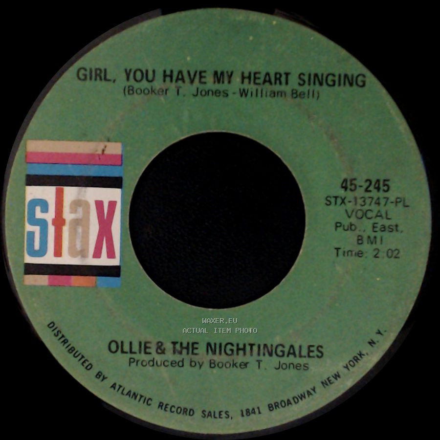 Ollie & The Nightingales - I Got A Sure Thing / Girl, You Have My Heart Singing side B