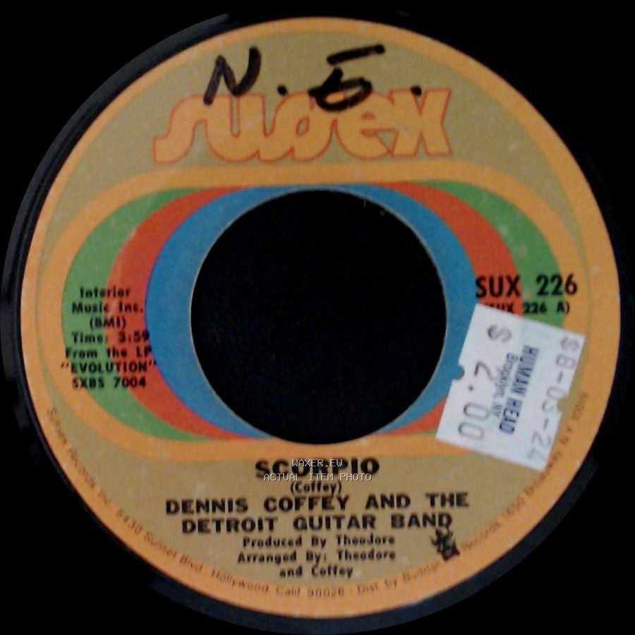 Dennis Coffey And The Detroit Guitar Band - Scorpio / Sad Angel side A