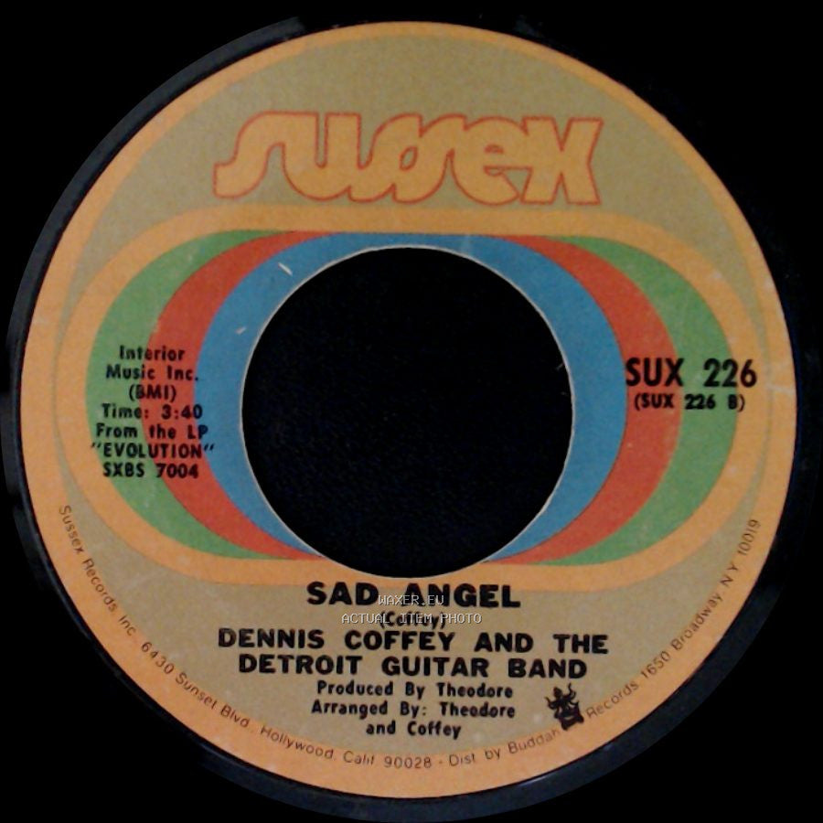 Dennis Coffey And The Detroit Guitar Band - Scorpio / Sad Angel side B