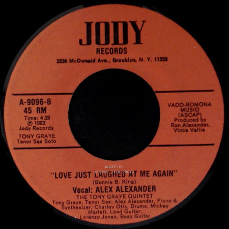 Alex Alexander-Linda Perkins / Alex Alexander - Woman (And Man) Of Destiny / Love Just Laughed At Me Again side B