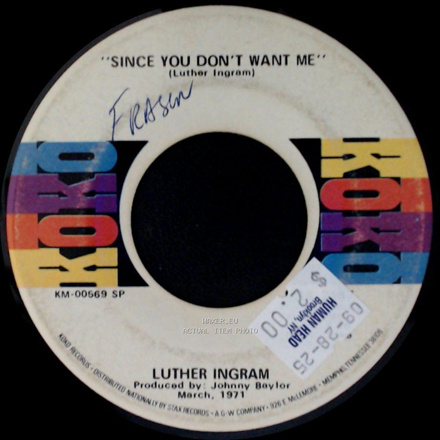 Luther Ingram - Be Good To Me Baby / Since You Don't Want Me side B