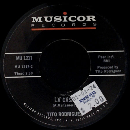 Tito Rodriguez - No Es Preciso / La Casa side B