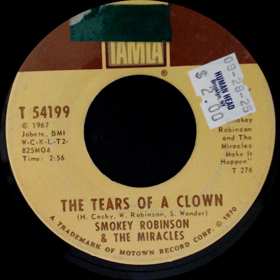 Smokey Robinson & The Miracles - Promise Me / The Tears Of A Clown side B