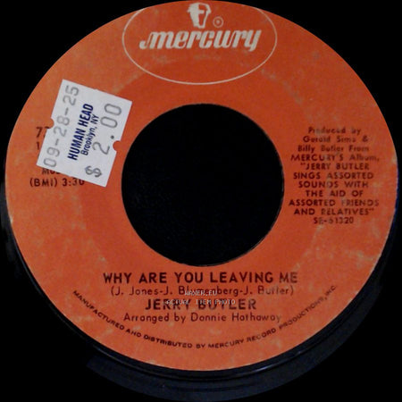 Jerry Butler - If It's Real What I Feel / Why Are You Leaving Me side B