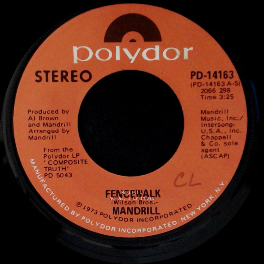 Mandrill - Hágalo / Fencewalk side B