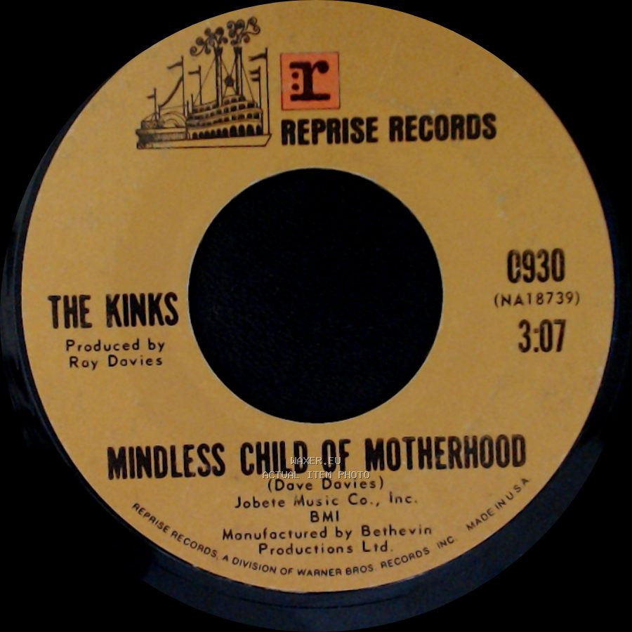 The Kinks - Mindless Child Of Motherhood / Lola side A