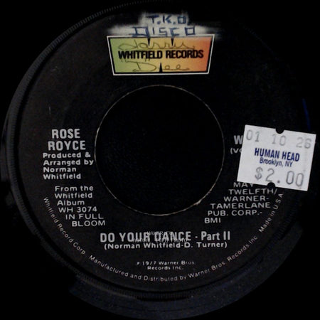 Rose Royce - Do Your Dance - Part I / Do Your Dance - Part Ii side B