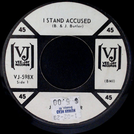 Jerry Butler - I Stand Accused / I Don't Want To Hear It Anymore side A