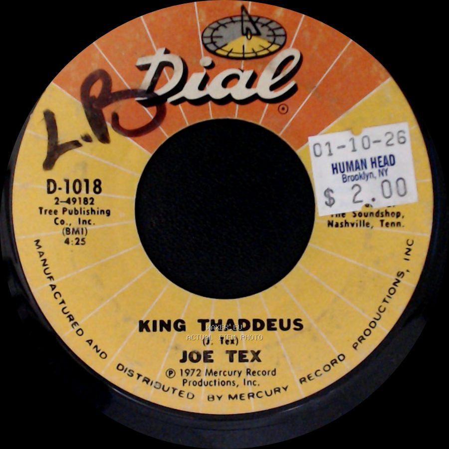 Joe Tex - Rain Go Away / King Thaddeus side B