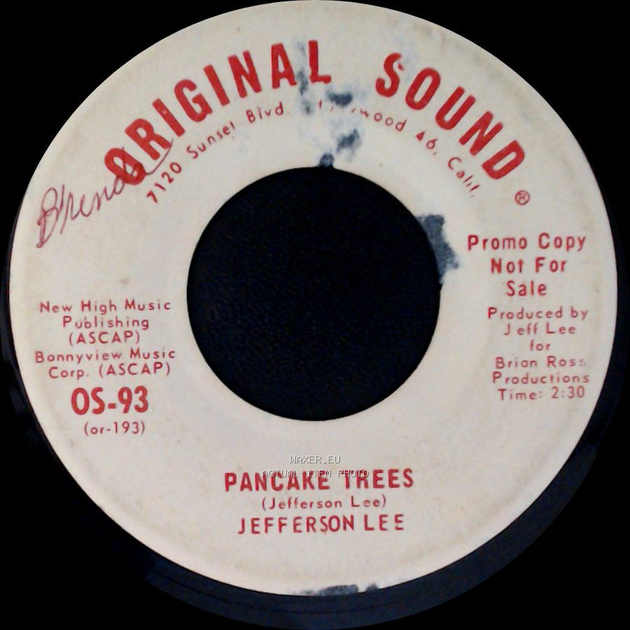 Jefferson Lee - Bubble Gum Music / Pancake Trees side B