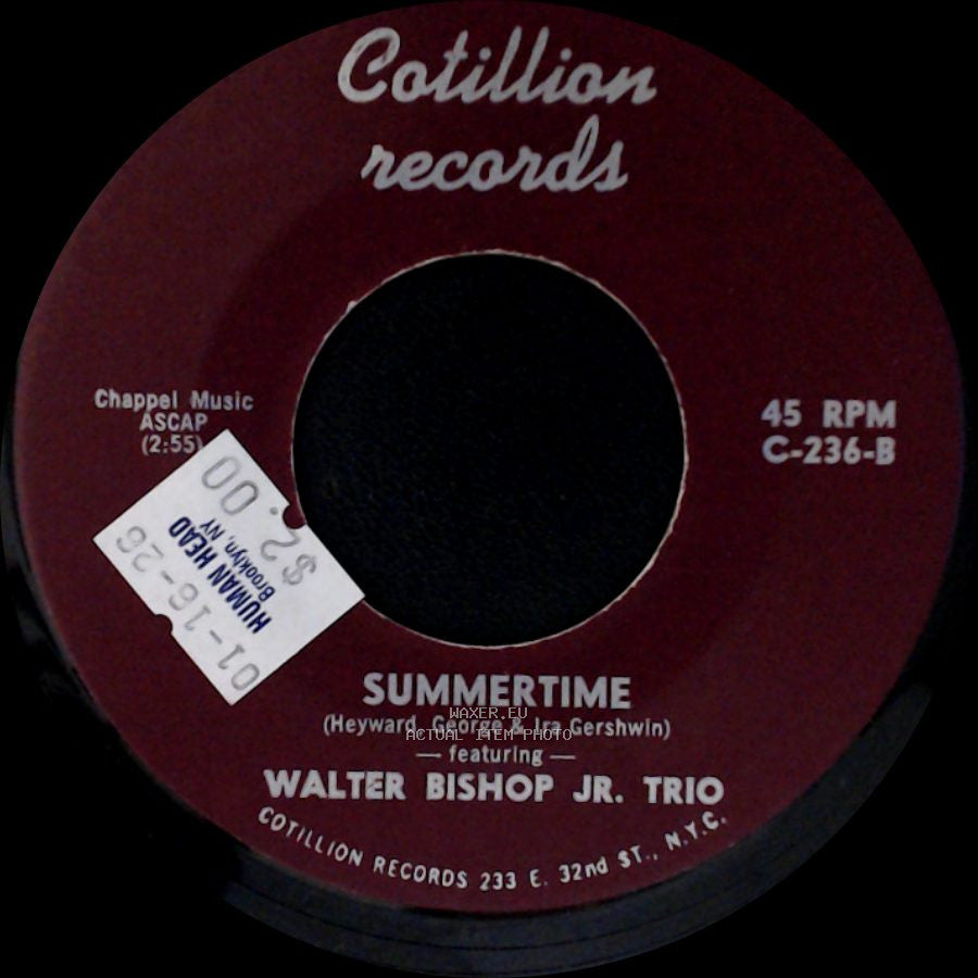 Walter Bishop Jr. Trio - Summertime / Tell It The Way It Is side A