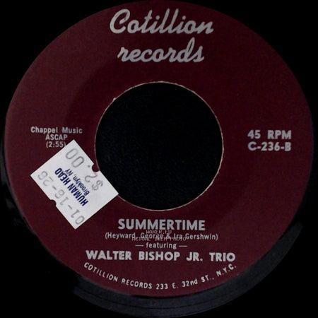 Walter Bishop Jr. Trio - Summertime / Tell It The Way It Is side A