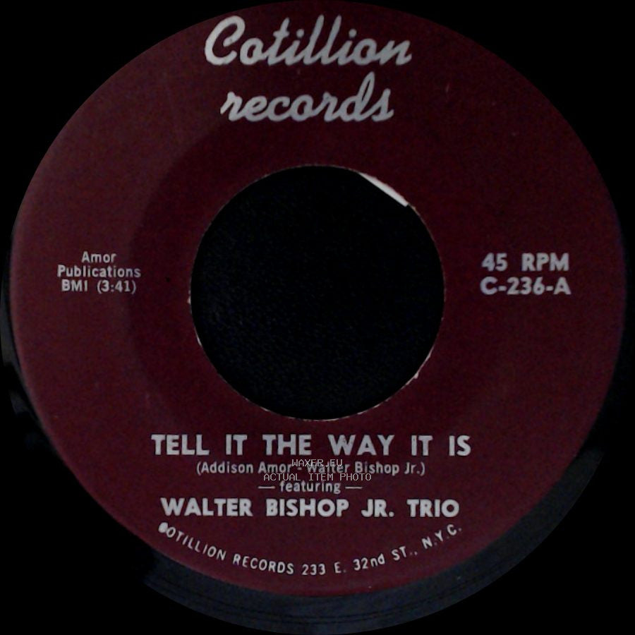 Walter Bishop Jr. Trio - Summertime / Tell It The Way It Is side B