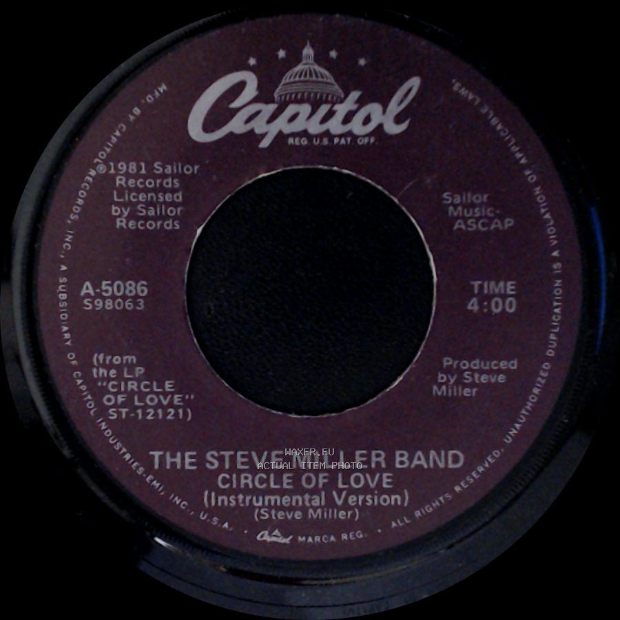 The Steve Miller Band - Circle Of Love (Instrumental Version) / Circle Of Love side A