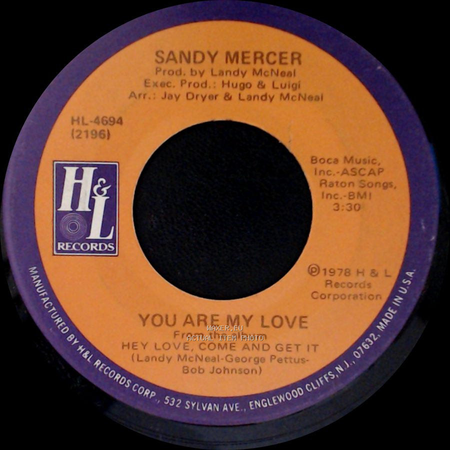 Sandy Mercer - Play With Me / You Are My Love side B