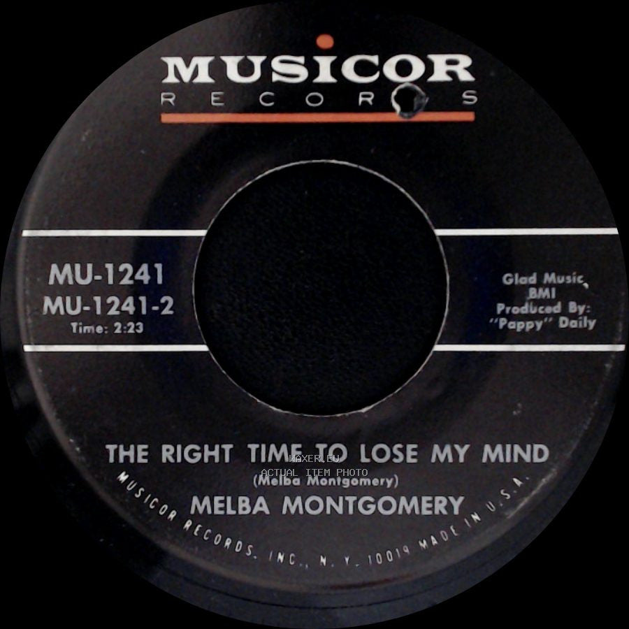 Melba Montgomery - What Can I Tell The Folks Back Home / The Right Time To Lose My Mind side B