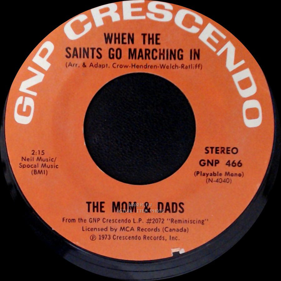 The Mom & Dads - When The Saints Go Marching In / The Waltz You Saved For Me side B